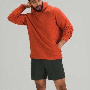 Lululemon At Ease Hoodie Heathered Aztec Brick Sz XS